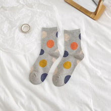 Load image into Gallery viewer, 5 Pair Polka Dot Cotton Comfy Socks - MoSocks
