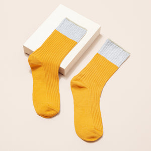 Women's Crew Socks | Two Block | Cotton | 7-pack | MoSocks