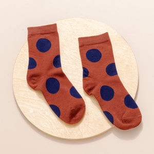 Women's Crew Socks | Large Polka Dot | Cotton | Multi-pack | MoSocks