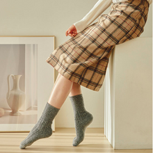 Load image into Gallery viewer, Super Warm Cozy Twist Lamb Wool Blend Basic Color Socks - MoSocks

