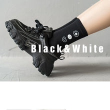 Load image into Gallery viewer, 6 Pair Letter Print Simple Stylish Cotton Blend Crew Socks - MoSocks

