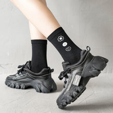 Load image into Gallery viewer, 6 Pair Letter Print Simple Stylish Cotton Blend Crew Socks - MoSocks
