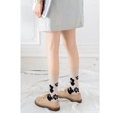 Load image into Gallery viewer, 3 Pair Flower Print Stylish Cotton Blend Crew Socks - MoSocks
