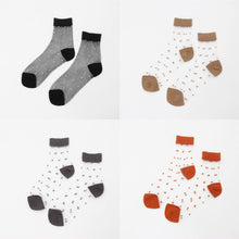 Load image into Gallery viewer, Transparent Patchwork Cotton Blend Crew Socks - MoSocks
