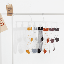 Load image into Gallery viewer, Transparent Patchwork Cotton Blend Crew Socks - MoSocks
