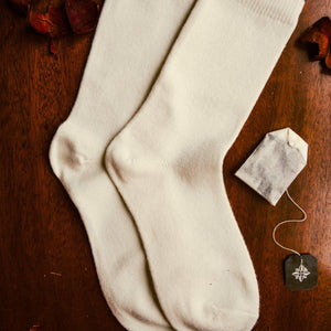 7 Pair Basic Solid Lamb Wool Blend Crew Socks - MoSocks