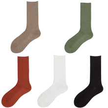 Load image into Gallery viewer, Rigged Various Solid Color Cotton Blend Warm Crew Socks - MoSocks
