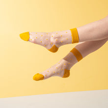 Load image into Gallery viewer, Women&#39;s Crew Socks | Transparent | Polka Dot | Cotton | Multi-pack | MoSocks
