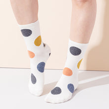 Load image into Gallery viewer, Women&#39;s Crew Socks | Polka Dot | Cotton | 5-pack | MoSocks
