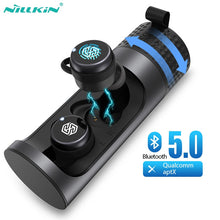 Load image into Gallery viewer, True Wireless Earbuds aptX With Qualcomm Chip Nillkin Bluetooth earphone with Mic CVC Noise Cancelling headset IPX5 Water Proof
