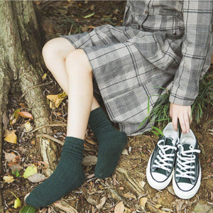 Basic Vertical Stripe Wool Blend Warm Comfy Soft Socks - MoSocks