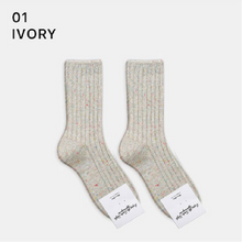 Load image into Gallery viewer, Super Warm Cozy Glitter Lamb Wool Blend Basic Color Socks - MoSocks
