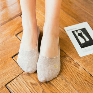 5 pair LOVE Embroidery NOSHOW Socks - MoSocks