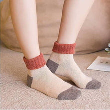 Load image into Gallery viewer, 5 Pair Patched Wool Warm Comfy Socks - Fall/Winter - MoSocks
