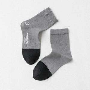 7 Pair Patchwork Cotton Blend Sports Crew Socks - MoSocks