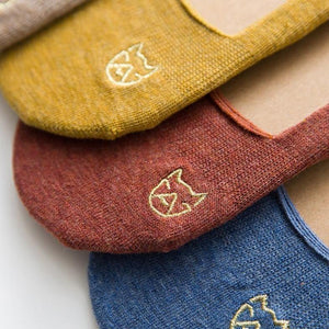 5 pair Puppy Embroidery NOSHOW Socks - MoSocks