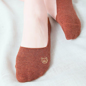 5 pair Puppy Embroidery NOSHOW Socks - MoSocks