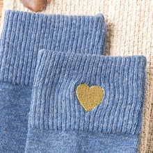 Load image into Gallery viewer, Love Embroidery Comfortable Warm Crew Socks - Fall/Winter - MoSocks
