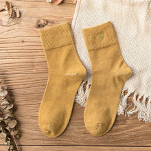 Load image into Gallery viewer, Love Embroidery Comfortable Warm Crew Socks - Fall/Winter - MoSocks
