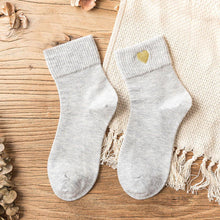 Load image into Gallery viewer, Love Embroidery Comfortable Warm Crew Socks - Fall/Winter - MoSocks
