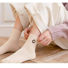 Load image into Gallery viewer, Puppy Mismatch Embroidery Comfy Warm Crew Socks - MoSocks
